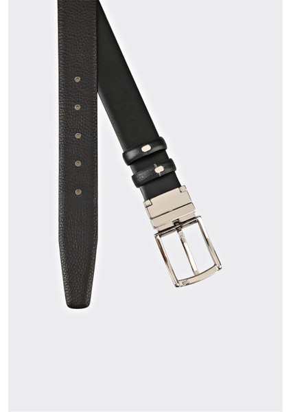 Siyah Deri Erkek Kemer modelleri