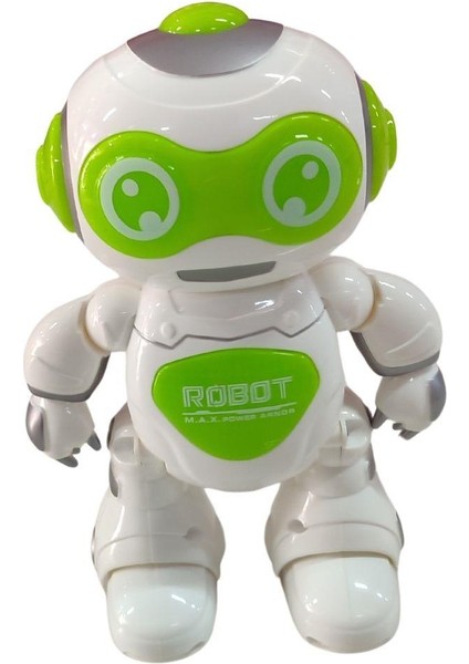 Uzaktan Kumandalı Işıklı Müzikli Dans Eden Akıllı Robot - Yeşil