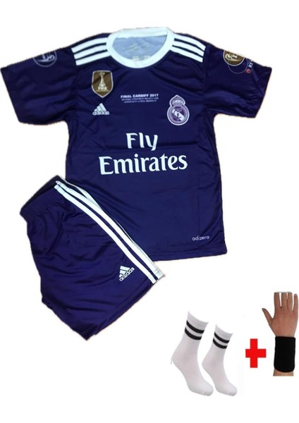 Mor Renk .R.Madrid. C.Ronaldo Efsana Futbolcu Çocuk Forması