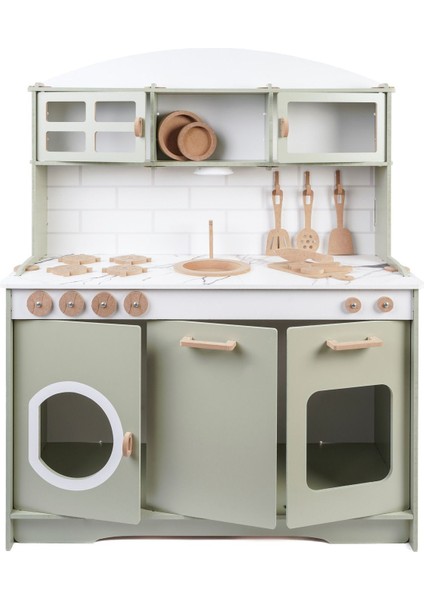 Ahşap Büyük Mutfak 9 Parça Servis Seti Mutfak 13 fırsatları