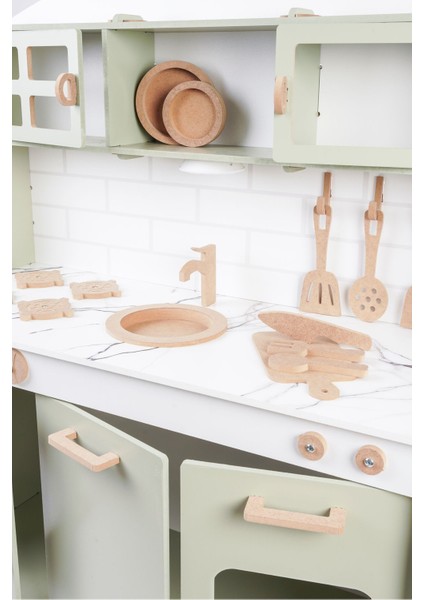 Ahşap Büyük Mutfak 9 Parça Servis Seti Mutfak 13 indirimleri