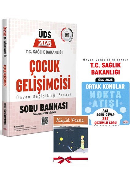 2025 Üds Sağlık Bakanlığı Çocuk Gelişimcisi Soru Bankası ve Ortak Konular Nokta Atış Kitabı