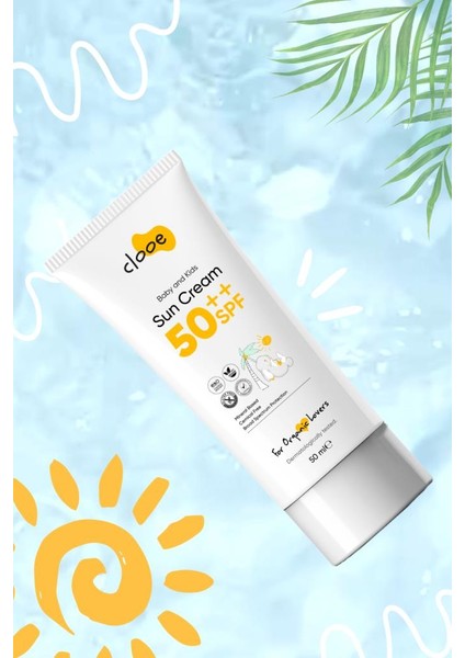 2’li Set Spf 50 Güneş Kremi | Organik & Hipoalerjenik – Bebek ve Hassas Ciltler Için – 50ML x 2