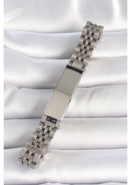 Gümüş Renk Zincir Künye Model Erkek Bileklik - EBJ250412W32624 fiyatları