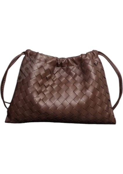 Bottega Veneta Modeli Orta Boy Intrecciato Çanta, Deri Çanta, Kahverengi Deri Clutch & Tote Çantalar