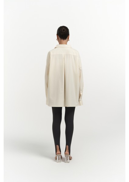 Josie Oversize Sarı Gömlek