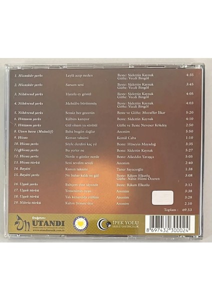 Çiğdem Kırömeroğlu Canımdan Nefesler CD (Orjinal Dönem Baskı)