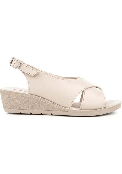 Vienza 31028-551 Anatomik Taban Kadın Sandalet Full Krem 36-40 fiyatları