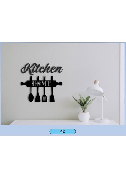 Dekoratif Mdf Lazer Kesim 2 Parça Kitchen Sembollü Tasarım Tablo