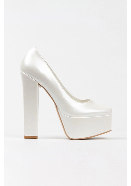 Sedef Cilt Klasik Köşe Kalıplı Kalın Topuklu Kadın Abiye Ayakkabı Kadın Topuklu Şık Gece Ayakkabısı modelleri