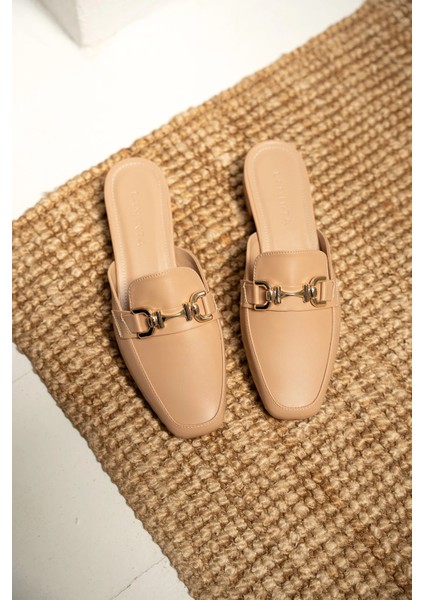 Sangi Nude Toka Detaylı Kadın Terlik modelleri