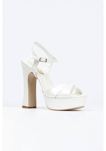 Kırmızı Saten Klasik Ayakkabı Kalın Aynalı Ökçe Topuklu Kadın Abiye Ayakkabı Kadın Topuklu Şık