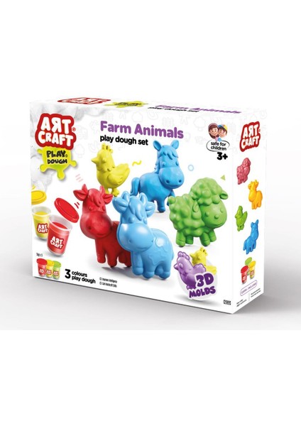 Art Craft Çiftlik Hayvanları Oyun Hamuru Seti 168 Gr. modelleri