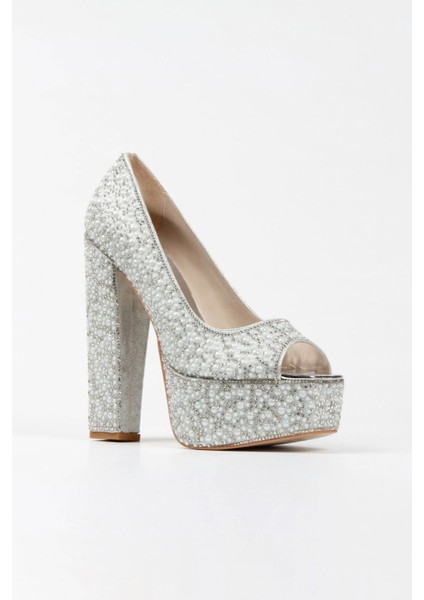 Kadın Moda Gold Sultan Full Inci Taşlı Klasik Köşe Kalıplı Kalın Düğün Nişan Gece Abiye Ayakkabısı fiyatları