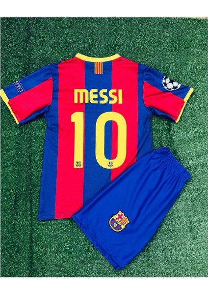 Bordo Mavi Renk Barca L.Messi Efsane Futbolcu Çocuk Forması