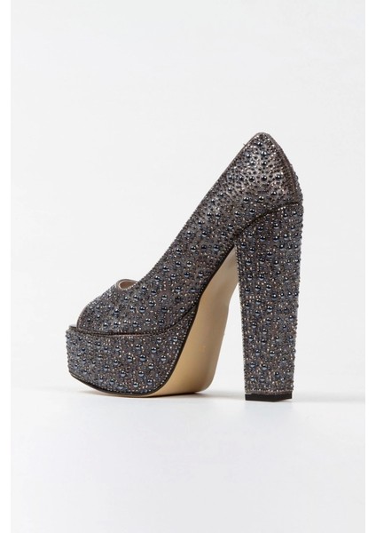 Kadın Moda Gold Sultan Full Inci Taşlı Klasik Köşe Kalıplı Kalın Düğün Nişan Gece Abiye Ayakkabısı modelleri