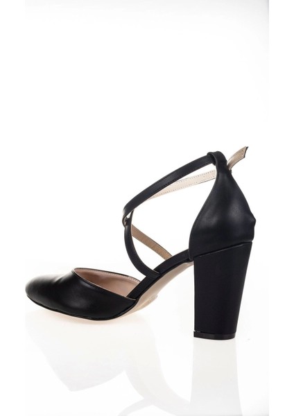 Kadın Siyah Topuklu Ayakkabı Kadın Topuklu Abiye Ayakkabı Şık Gece Ayakkabısı Zarif Tasarım fırsatları