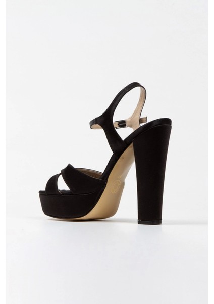 Kadın Moda Şık Gümüş Ayna Full Taşlı Klasik Köşe Kalıplı Kalın Düğün Nişan Gece Abiye Ayakkabısı