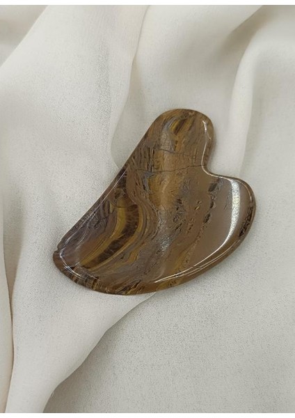 Kaplan Gözü Doğal Taş Gua Sha Yüz Masaj modelleri