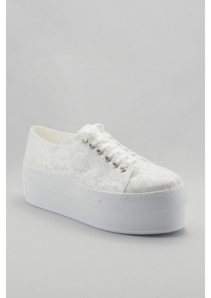 Beyaz Kadın Dolgu Topuklu Ayakkabı Kadın Topuklu Abiye Ayakkabı Şık Gece Ayakkabısı