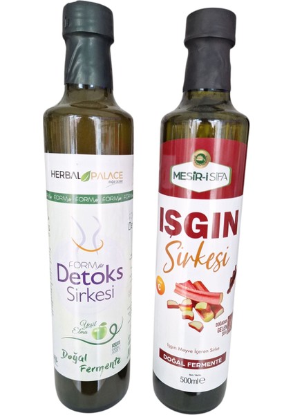 Detoks Sirkesi 500ml & Işgın Sirkesi 500 ml Ikili Sirke Seti