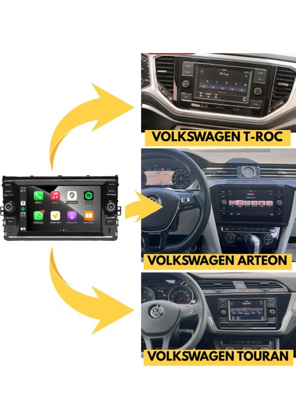 Volkswagen Araç Multimedya Carplay Android Auto 4+64 8 Inch 4 Çekirdek BS-1740W indirimleri
