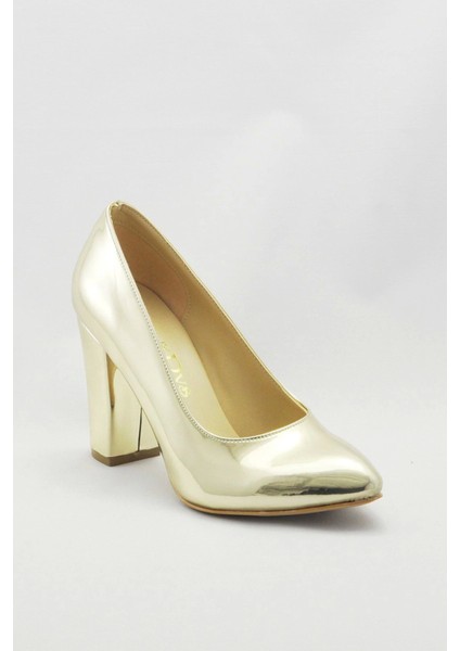 Kadın Moda Şık Gold Klasik Topuklu Ayakkabı Topuklu Düğün Nişan Gece Abiye Ayakkabısı fiyatları