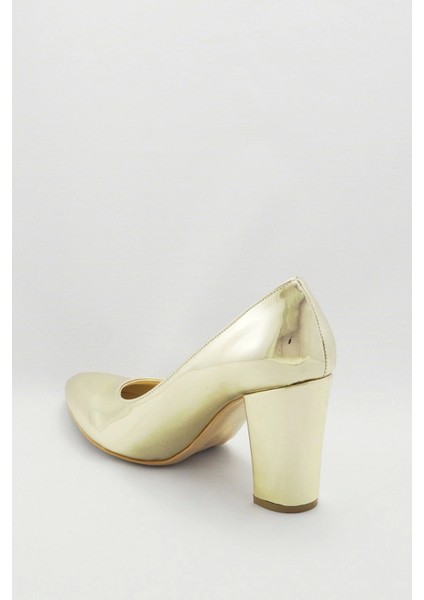 Kadın Moda Şık Gold Klasik Topuklu Ayakkabı Topuklu Düğün Nişan Gece Abiye Ayakkabısı modelleri