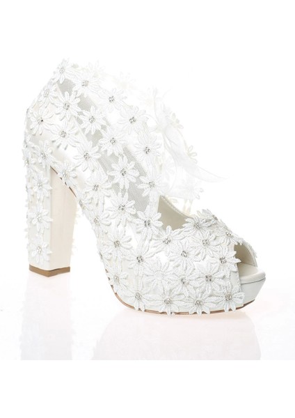 Kadın Beyaz Sedef İnci Taş İşlemeli Gelin Ayakkabı Kadın Topuklu Abiye Ayakkabı Şık Gece Ayakkabısı fiyatları