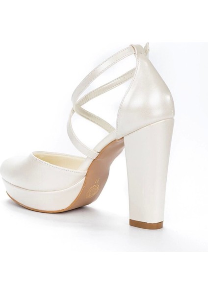 Sedef Cilt Kadın Abiye Ayakkabı Kadın Topuklu Şık Gece Ayakkabısı Zarif Tasarım Yüksek Topuk fırsatları