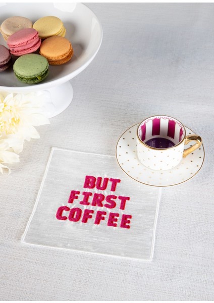 But First Coffee Kokteyl Peçetesi