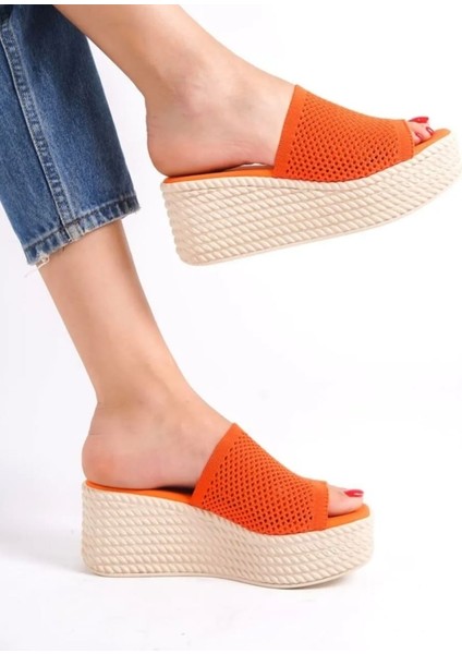 Dolgu Taban Rahat Triko Günlük Terlik