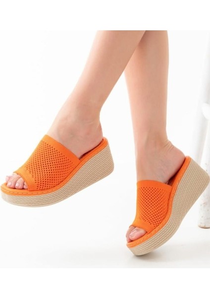 Dolgu Taban Rahat Triko Günlük Terlik modelleri