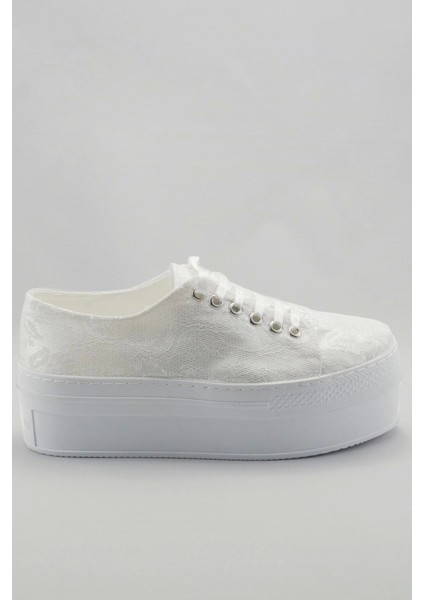 Kadın Moda Şık Beyaz Dolgu Topuklu Ayakkabı Topuklu Düğün Nişan Gece Abiye Ayakkabısı fırsatları