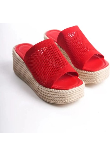 Dolgu Taban Rahat Triko Günlük Terlik modelleri