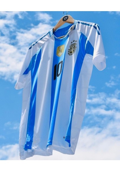 Mavi Renk Kısa Kol .Arjntn. L.Messi Efsane Futbolcu Yetişkin Forması