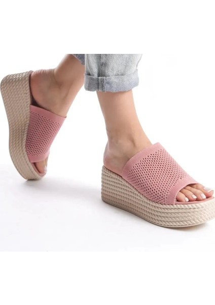Dolgu Taban Rahat Triko Günlük Terlik
