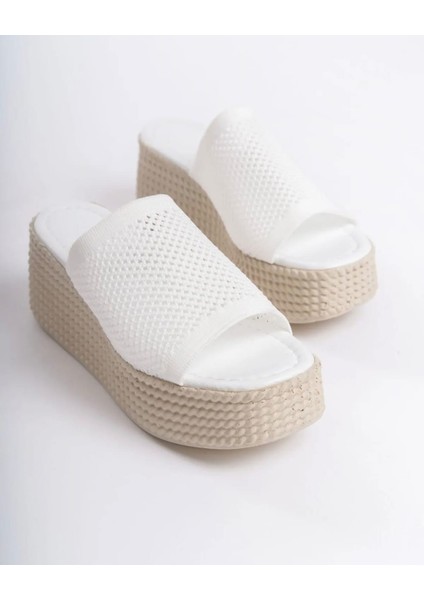 Dolgu Taban Rahat Triko Günlük Terlik modelleri