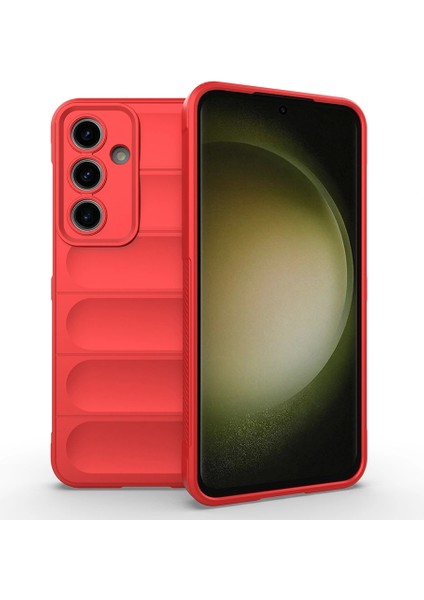 Galaxy S24 Fe Kılıf Esnek Tpu Oyuklu Arka Yüzey Tasarımlı Redclick Etnik Silikon Kapak