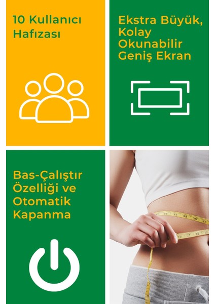 37347 Cam Vücut Analizli Baskül