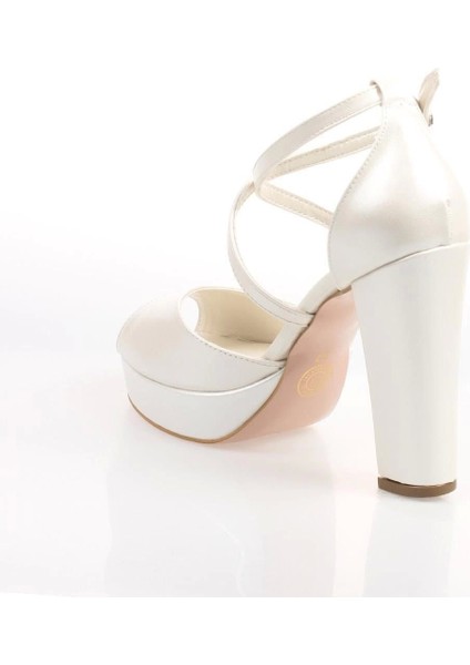 Sedef İnci Kadın Abiye Ayakkabı Kadın Topuklu Şık Gece Ayakkabısı Zarif Tasarım Yüksek Topuk indirimleri