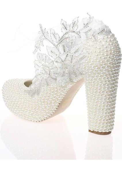 Kadın Moda Şık Sedef Ayakkabı Topuklu Zarif Tasarım Düğün Nişan Gece Abiye Ayakkabısı modelleri