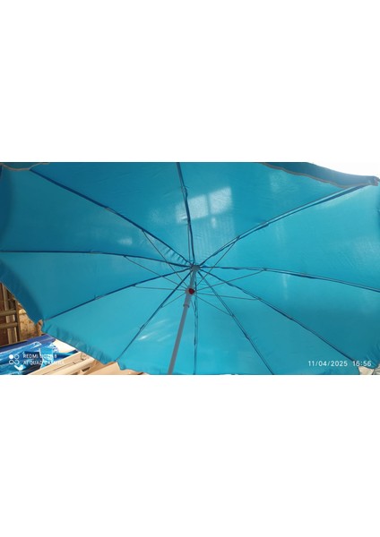 Mavi Balkon Bahçe Plaj Şemsiyesi 10 Telli modelleri
