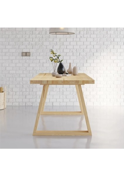 Ahşap Doğal Kütük Yemek / Toplantı / Çalışma Masası