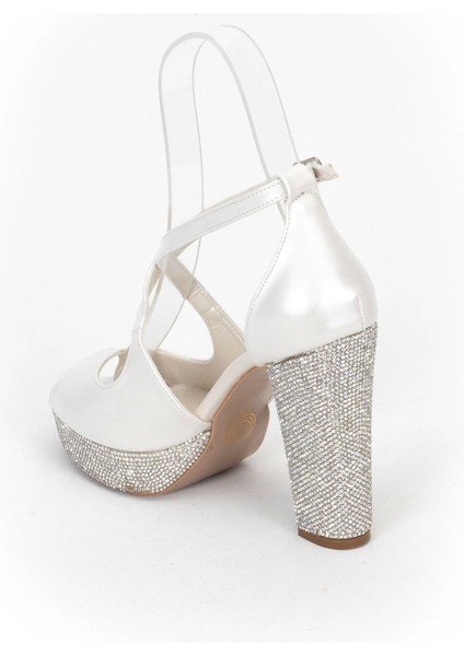 Sedef Cilt Taşlı Kadın Abiye Ayakkabı Kadın Topuklu Şık Gece Ayakkabısı Zarif Tasarım fırsatları