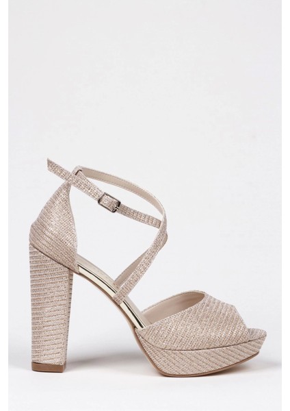 Kadın Moda Şık Gümüş Mercan Topuklu Zarif Tasarım Yüksek Topuk Düğün Nişan Gece Abiye Ayakkabısı fırsatları