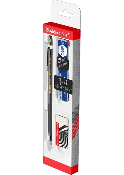 Track 3'lü Set Mekanik Kurşun Kalem 0.7 mm Altın Sarı