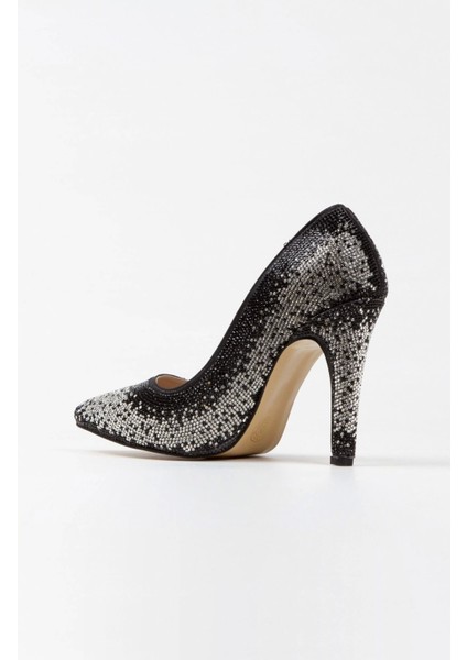 Gold Sultan Çift Renktaşlı Klasik Sivri Ince Topuklu Kadın Abiye Ayakkabı Kadın Topuklu Şık fırsatları