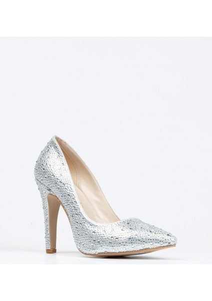 Rose Sultan Taşlı Klasik Sivri Ince Topuklu Kadın Abiye Ayakkabı Kadın Topuklu Şık Gece Ayakkabısı