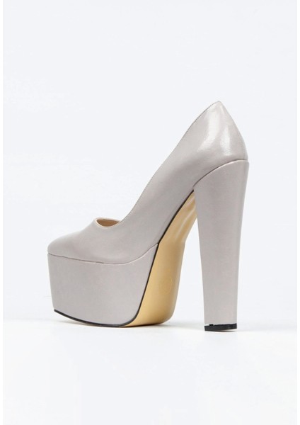 Fuşya Rugan Klasik Sivri Kalın Topuklu Sivri Platformlu Kadın Abiye Ayakkabı Kadın Topuklu Şık fırsatları